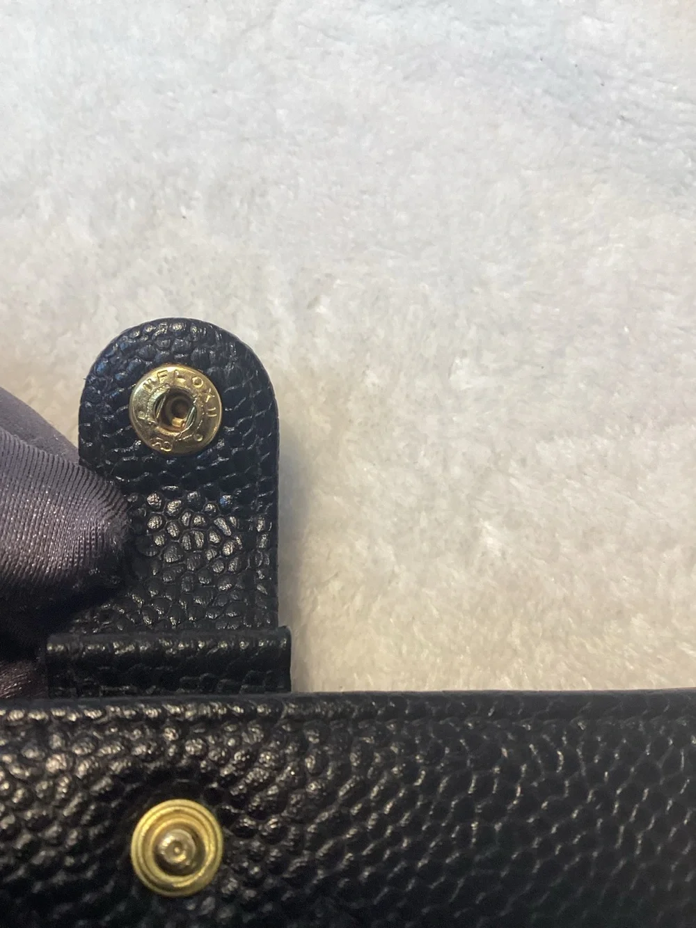 Chanel Black Caviar CC Timeless CC Ring Mini Agenda Planner
